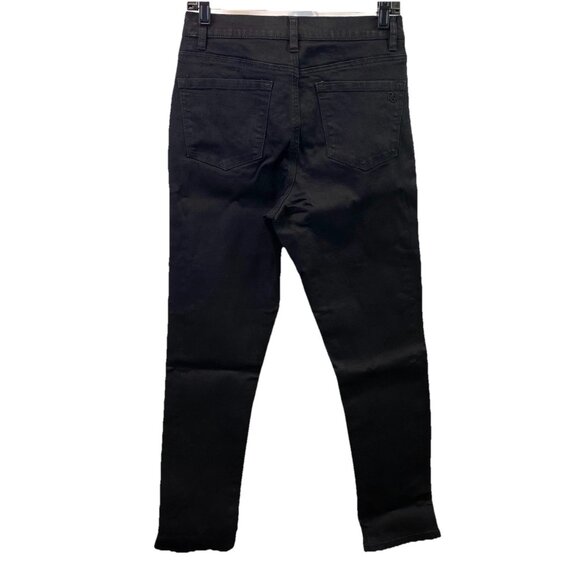 DG2 Diane Gilman Womens Jeans Black Classic Stretch Gemstone Leg Detail Sz 8 NWT - Picture 2 of 12